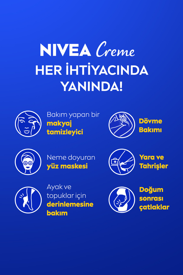 Nemlendirici Creme 250ml, Yoğun Nemlendirici, Bakım Yapan Koruma,Eucerit, Yumuşak Cilt, El Yüz Vücut - 3