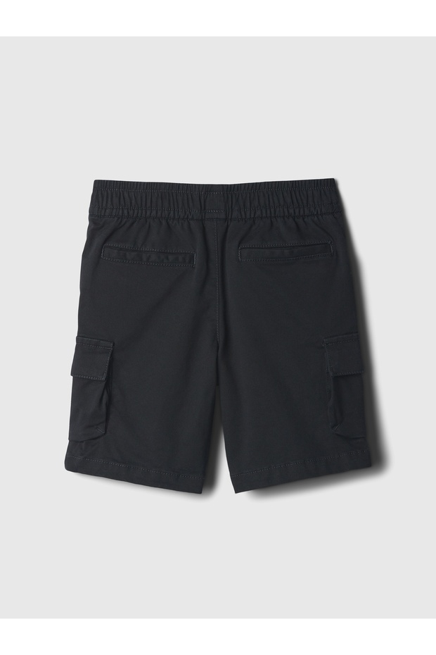 Erkek Bebek Siyah Easy Pull-On Kargo Şort - 2