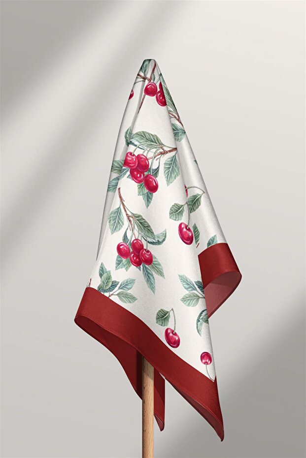 E25 باندانا منقوشة بالكرز - 6