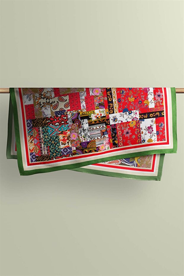 F71 PATCHWORK FOLKLORIK BANDANA DG11988 - 5