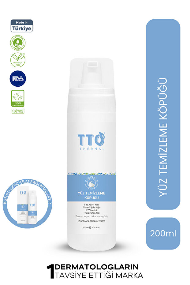 Yüz Temizleme Köpüğü 200 ml Derin Gozenek Temizligi (çay Ağacı Yağı / Tea Tree Oil ) - 1