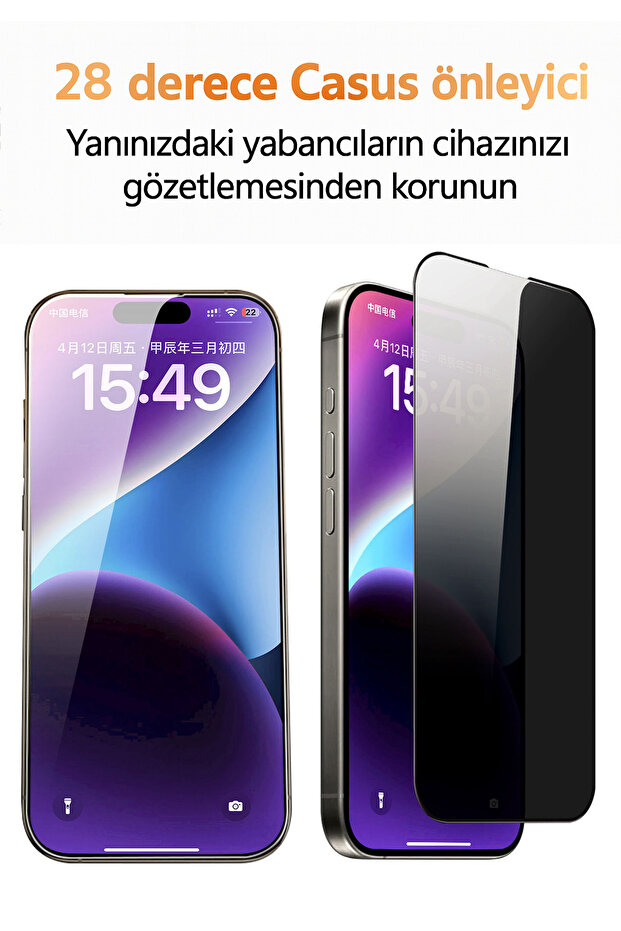واقي شاشة Magicbox Ghost متوافق مع iPhone 13 PRO، سهل التركيب، يغطي الشاشة بالكامل - 3