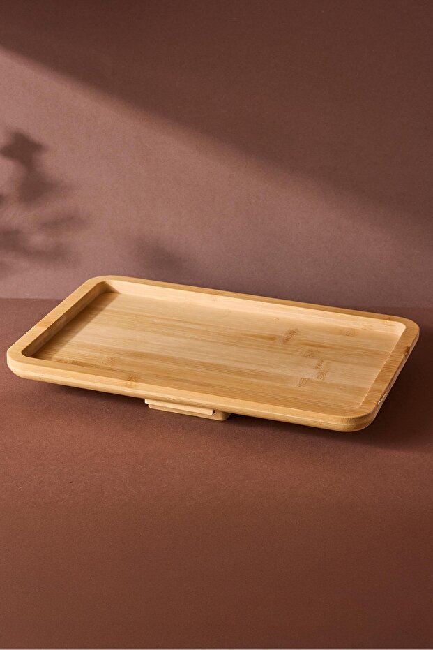 صينية أريكة مستطيلة من الخيزران من Sofaserve، مقاس 38 × 25 سم - 4