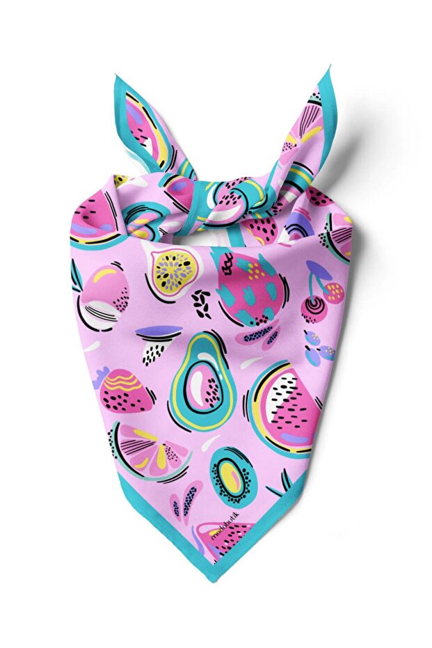 Fruit Patterned Bandana - 1
