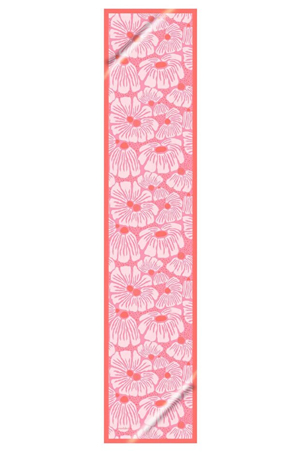 Çiçek Desenli Fular - 2