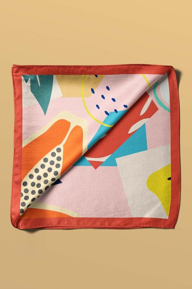 باندانا منقوشة هندسية - 5