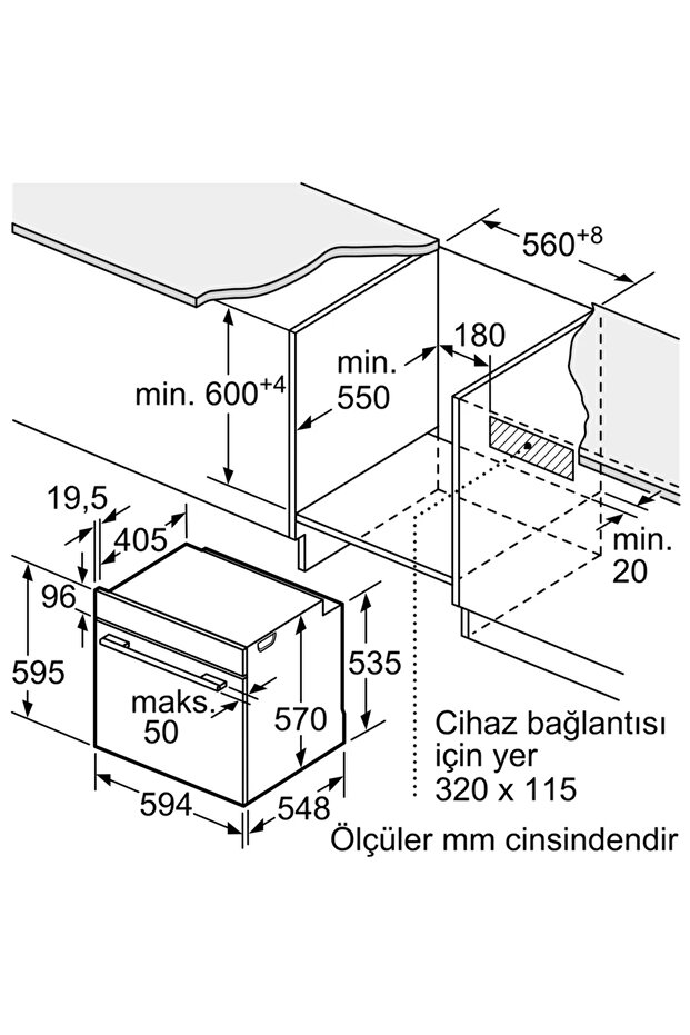 HU736AEG0T iQ300 Buhar Destekli Ankastre Fırın darkSteel Line - 8