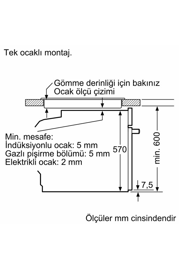 HU736AEG0T iQ300 Buhar Destekli Ankastre Fırın darkSteel Line - 7