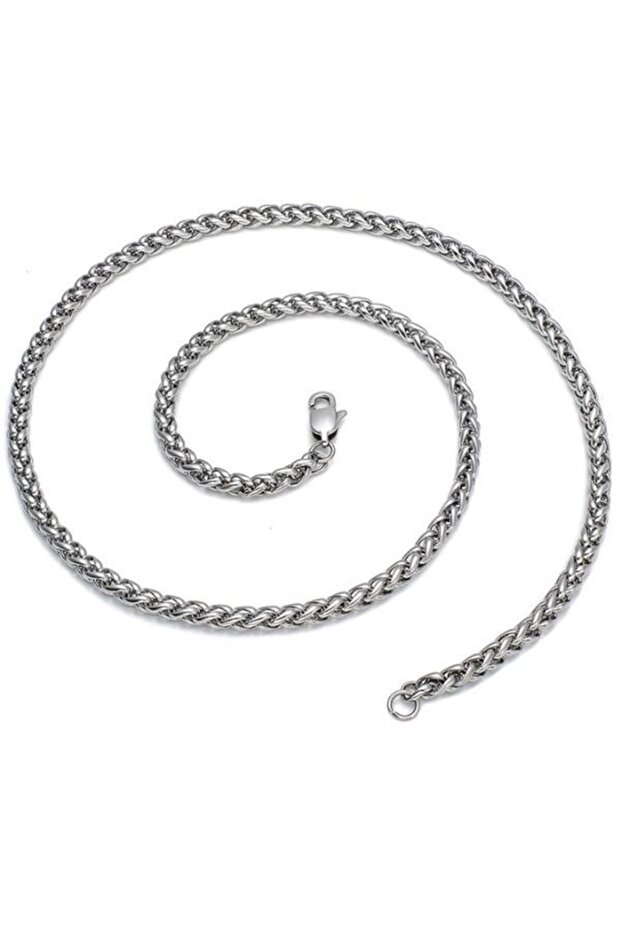 50 Cm. 4 Mm. Burgu Steel Men's Chain Necklace Dg34-4