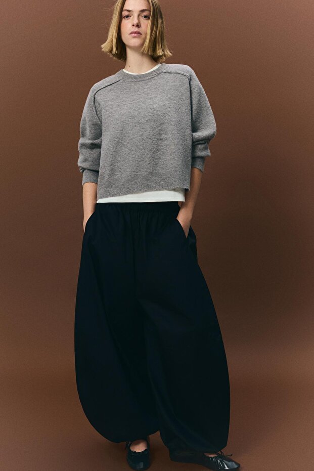 Dikişli triko kazak - 1