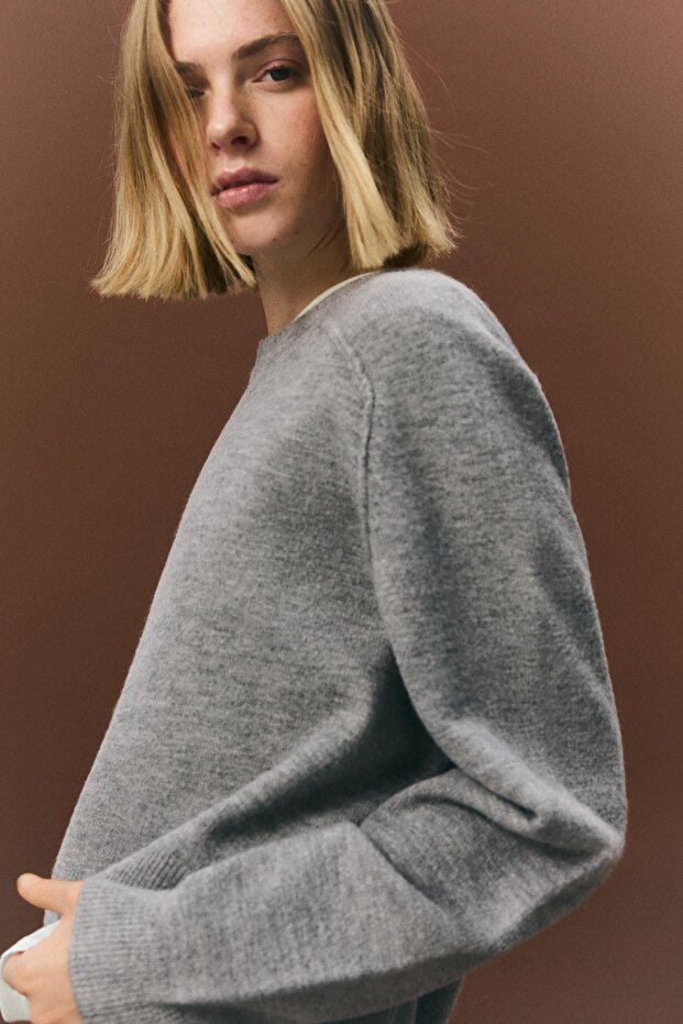 Dikişli triko kazak - 4