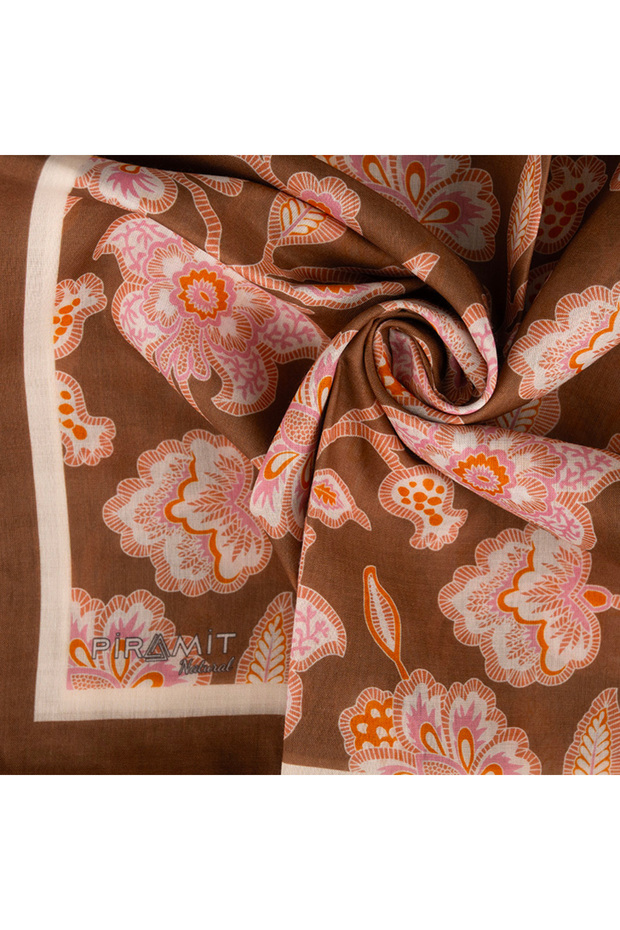 Natural Patterned Scarf - 2