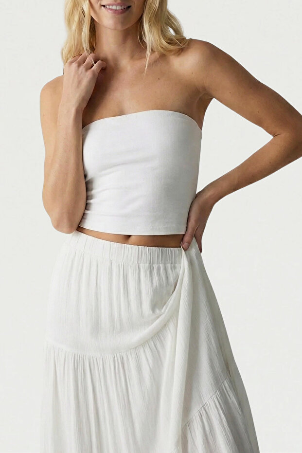 Fitilli Midi Etek - 2