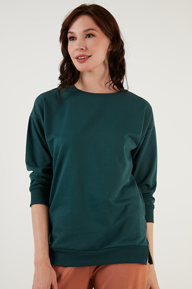 Pamuklu Regular Fit Bisiklet Yaka Basic Sweat SWEAT 5863569 - 6