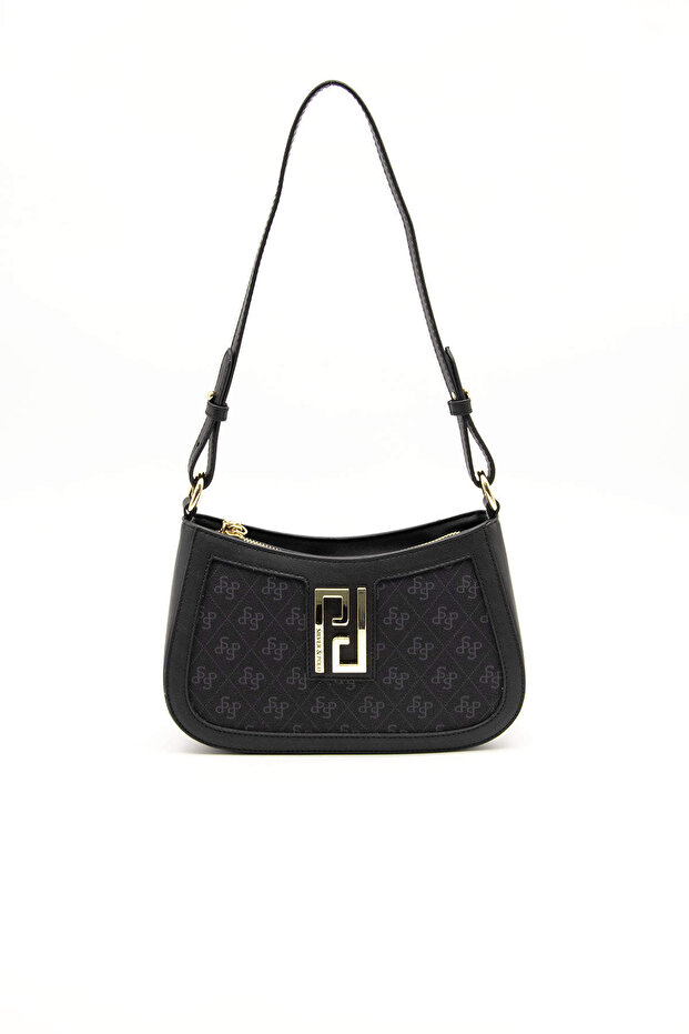Black - Black Monogram Women's Crossbody Bag Sp1132