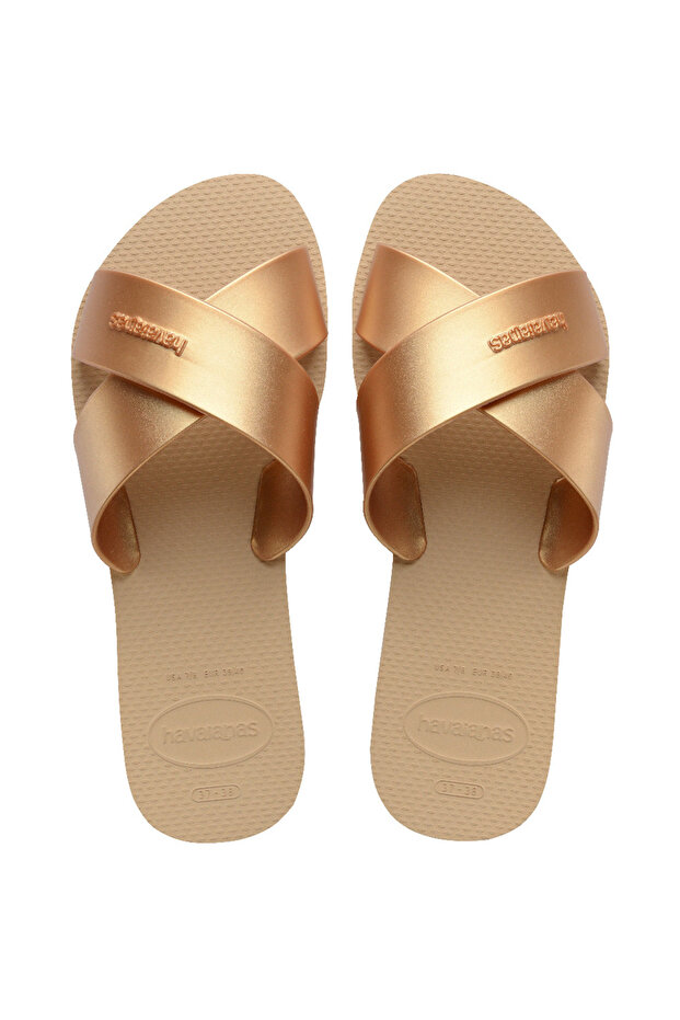 Aqua Metallic Women's Slippers 4148866