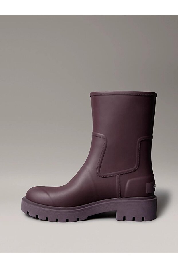 MID RAINBOOT RUBBER Mor Kadın Bot - 5