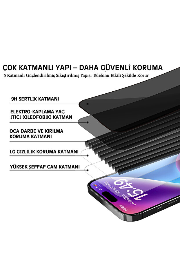 واقي شاشة Magicbox Ghost متوافق مع iPhone 13 PRO، سهل التركيب، يغطي الشاشة بالكامل - 8