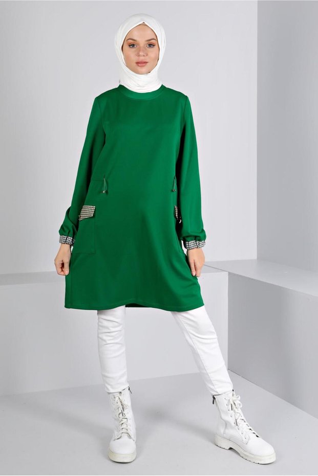TUNIC WITH SPRING DETAIL WITH POCKET 43414