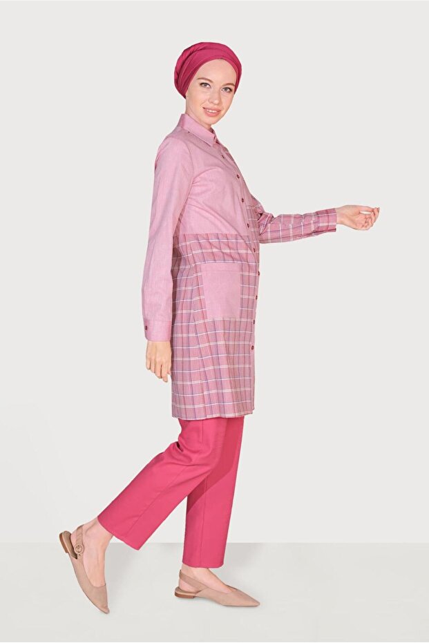 تونيك قطن مربعة الشكل 40591 - 2