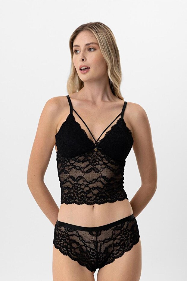 Lingerie Women's Underwire Lace Padded Bra Set
