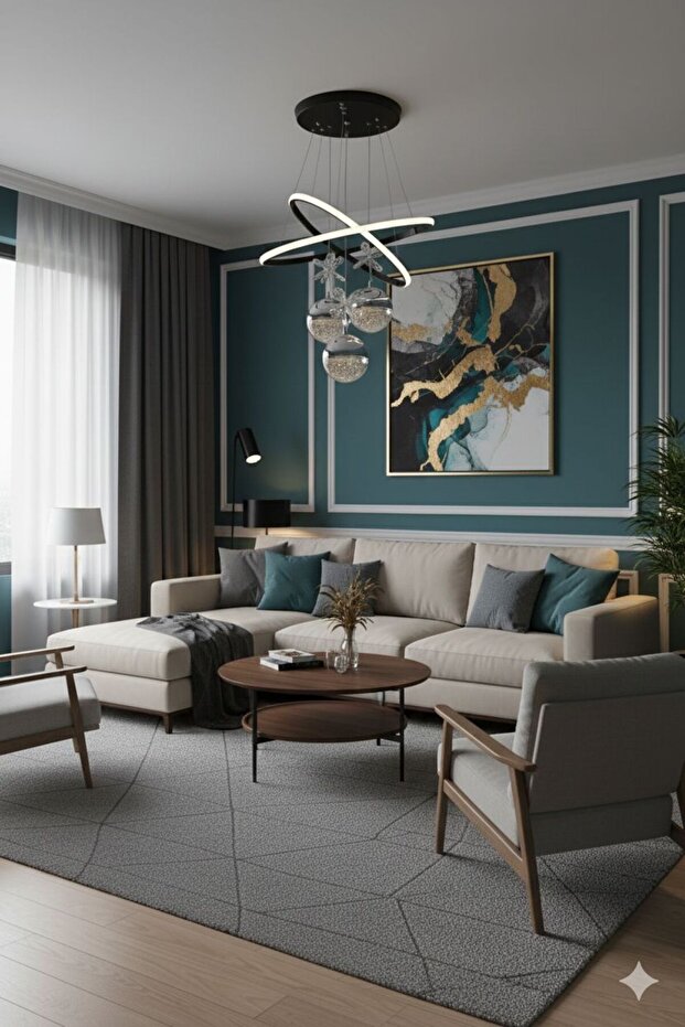 ORKİDE 3 TOP SİYAH AVİZE - 2