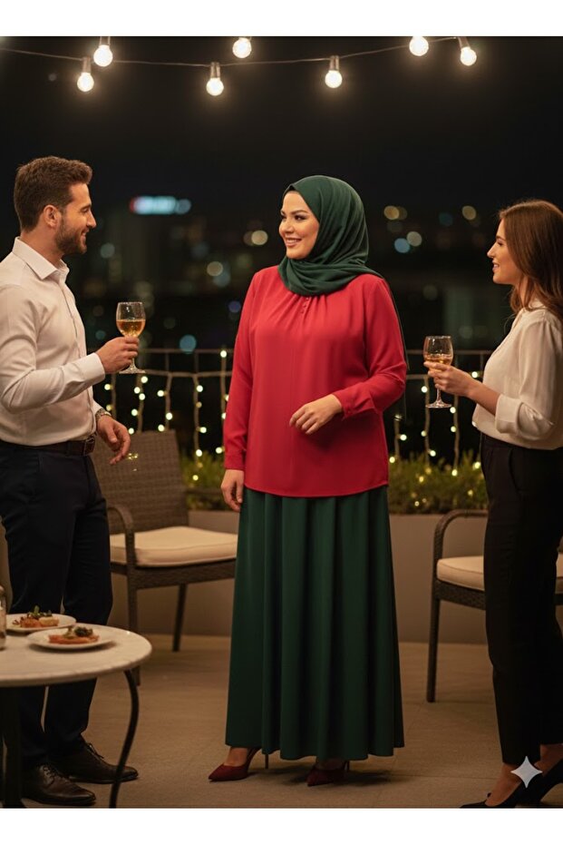 DOMINANT COLLAR RUFFLE BUTTONED TUNIC - 3