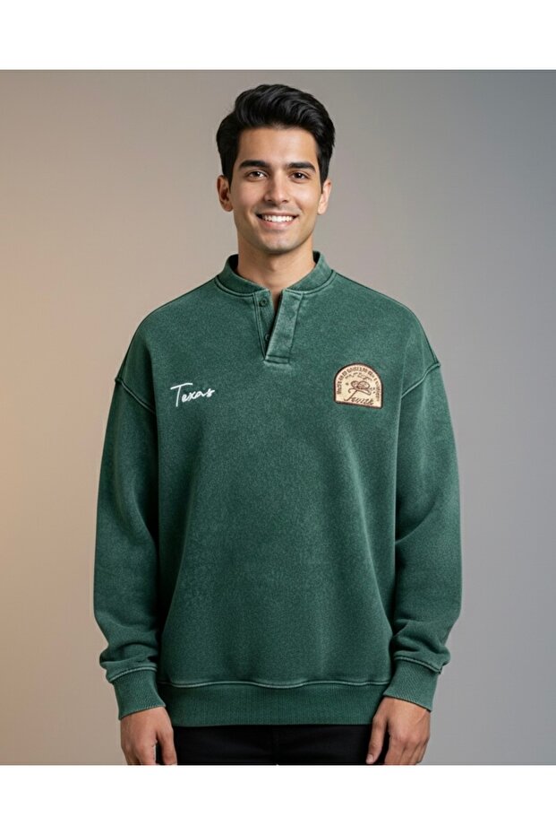 Washable Fleece-Lined Sweatshirt