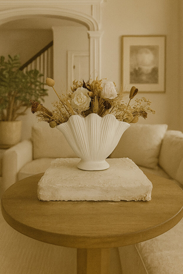 Oyster Vase Large Size 21*30 Bohemian Decorative Vase