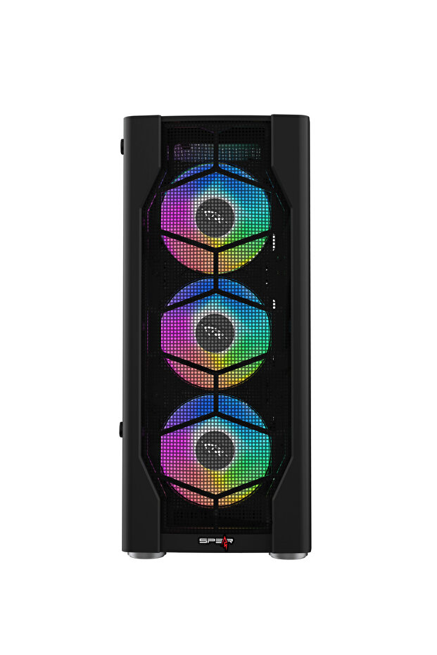 Perseus Black Gaming PC Case – ATX/M-ATX/ITX, 305mm GPU, 165mm Cooler, 7 PCI Slots - 2