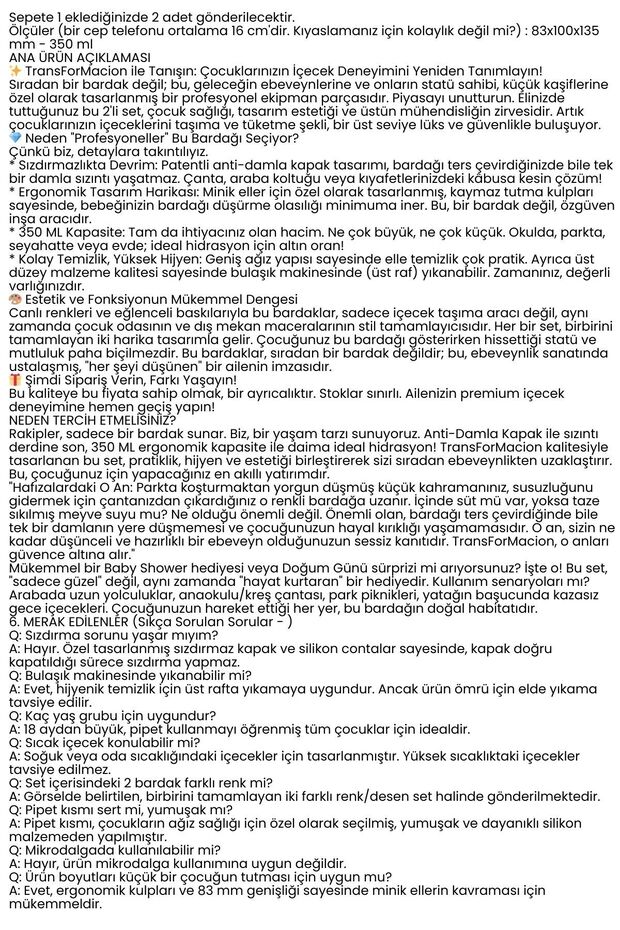 Pipetli Bardak 2 Li Momma Design - 4