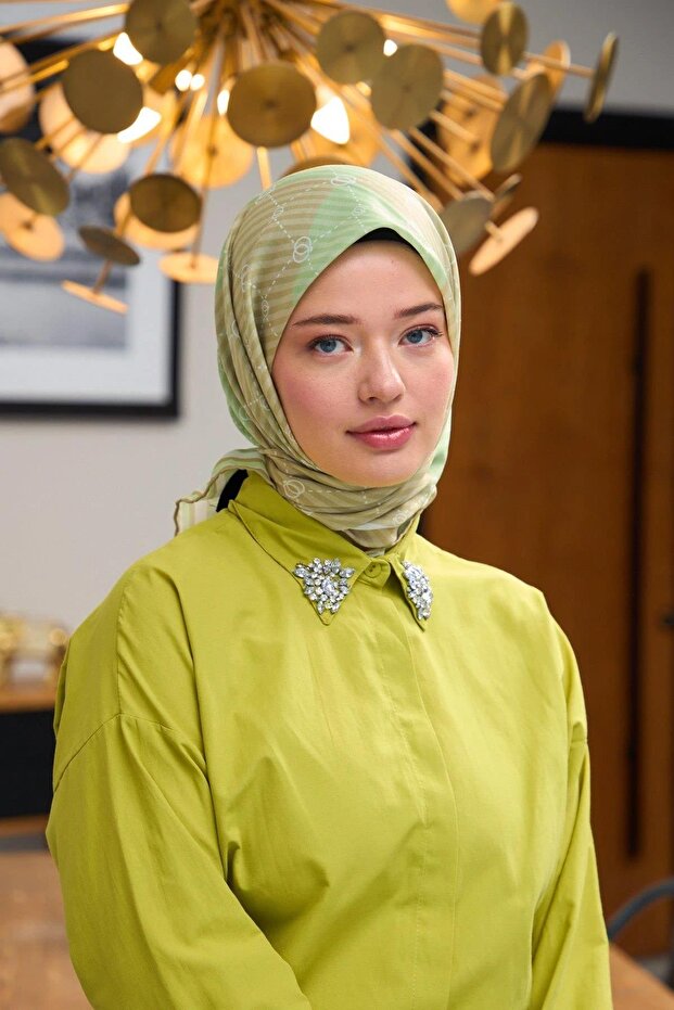 هارموني كوليكشن وشاح ناعم أخضر عشبي 1176-04