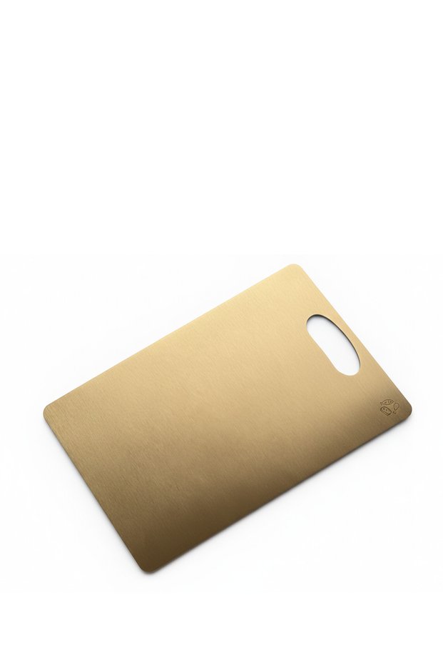 1.2mm Titanium Gold Stainless Steel / Metal Cutting Board 304 Quality 21X31 cm 18/10 Cr-Ni
