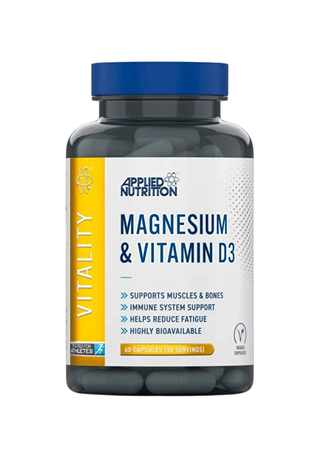 ابلايد نيوترشن كبسولات مغنيسيوم بلس فيتامين د3 60 كبسولة Magnesium+Vitamin D3