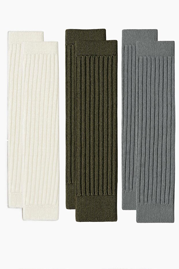 3 Çift Basic Kalın Pamuk Karışımlı Tozluk - 1