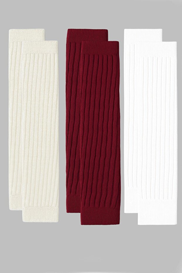 3 Çift Basic Kalın Pamuk Karışımlı Tozluk - 1