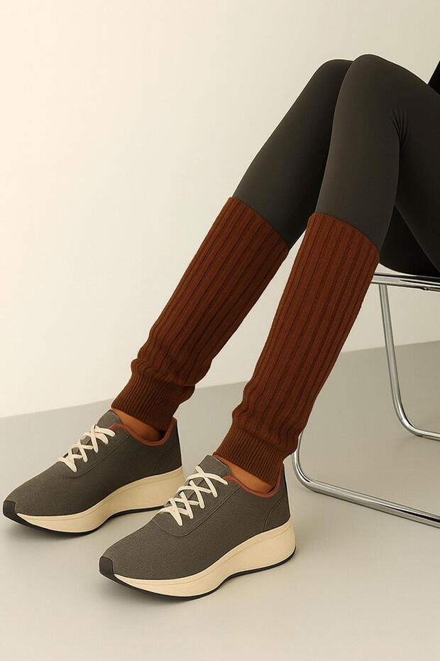 3 Çift Basic Kalın Pamuk Karışımlı Tozluk - 7