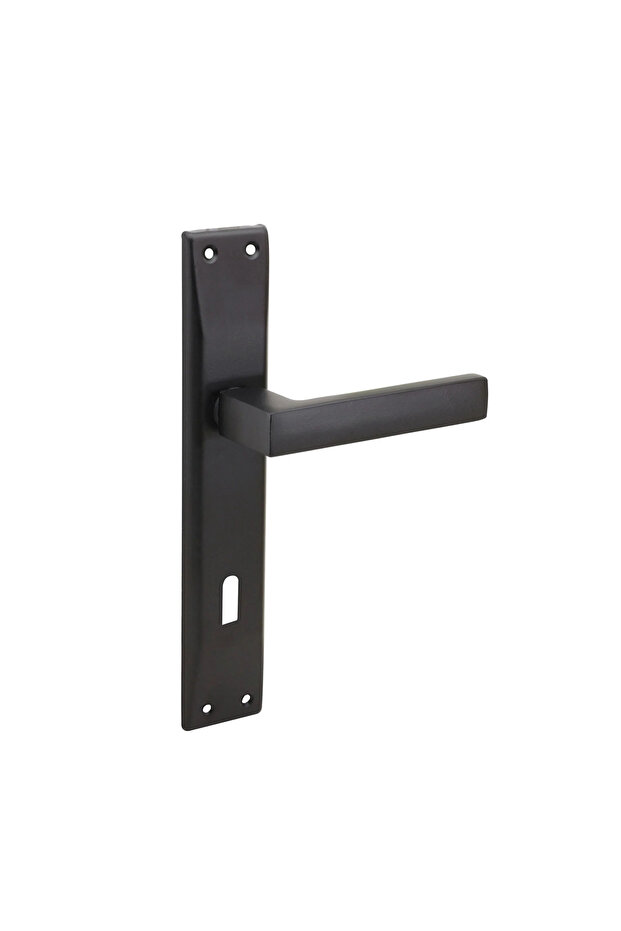 Hira Konak Bilge Matte Black Door Handle Aluminum Room