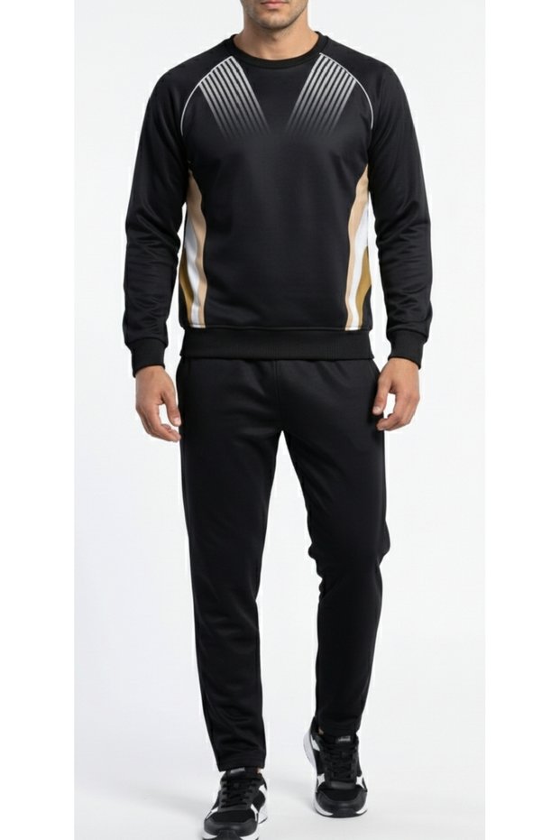 Men's Crew Neck Trekking Sports Tracksuit Set
