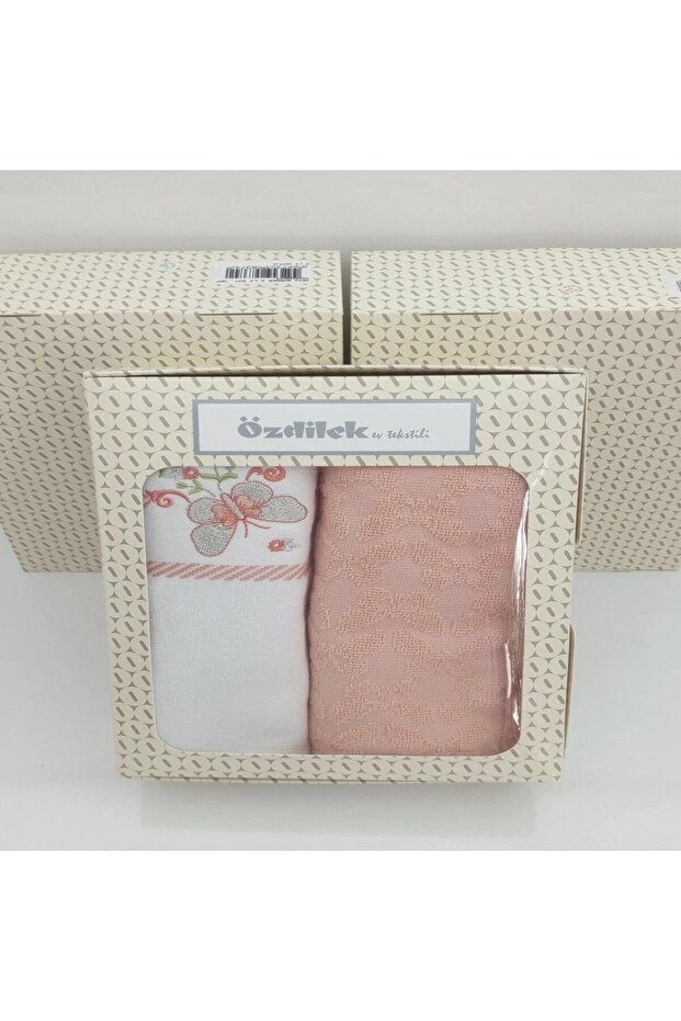 Özdilek Irıs Border Yavruağzı 2-Piece Boxed Towel