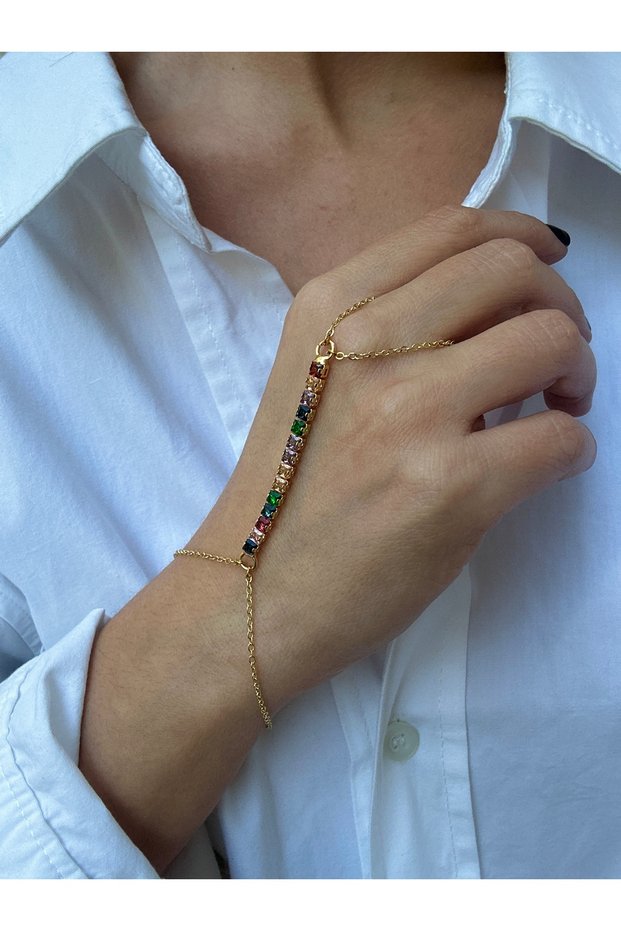 Baget Colored Stone Shahmeran / Hand Accessory