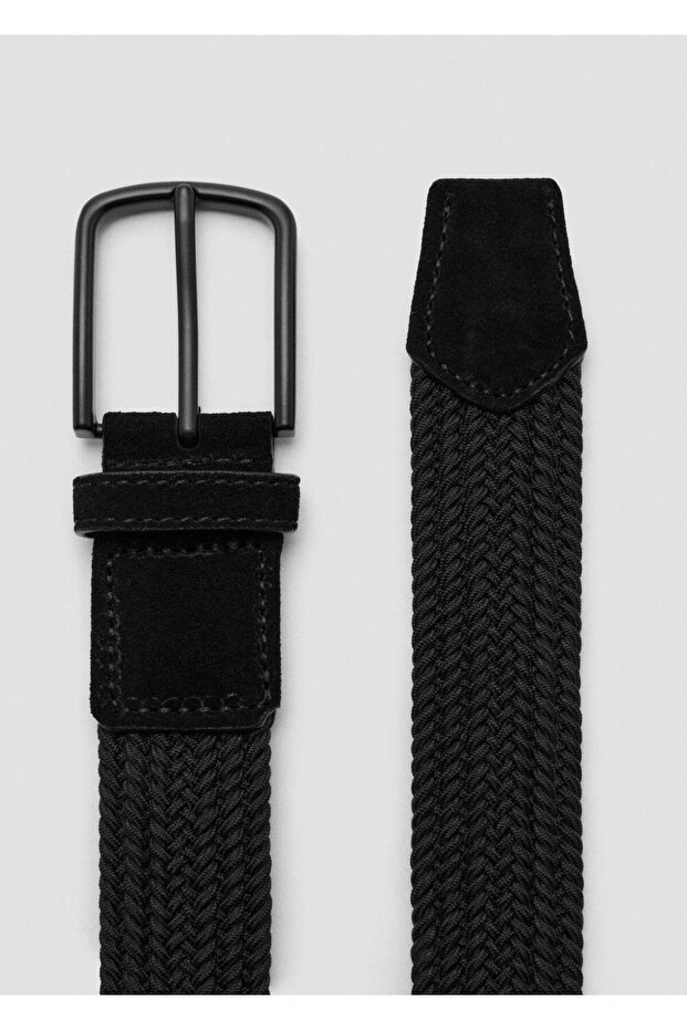 Örgü desenli elastik kemer - 1