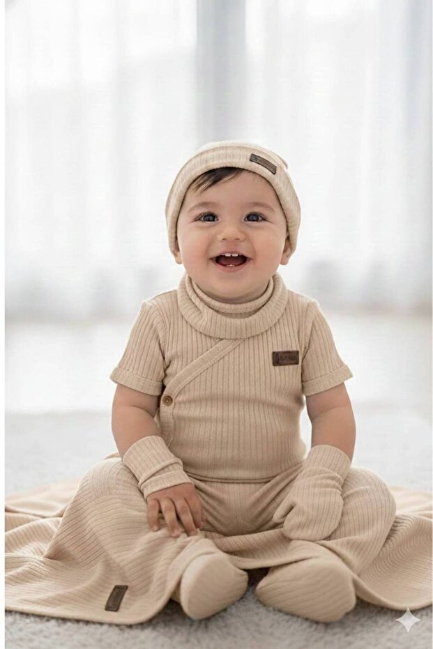 Baby Boy Reported 7-Piece Zıbın Hospital Discharge Set 0-3 Months