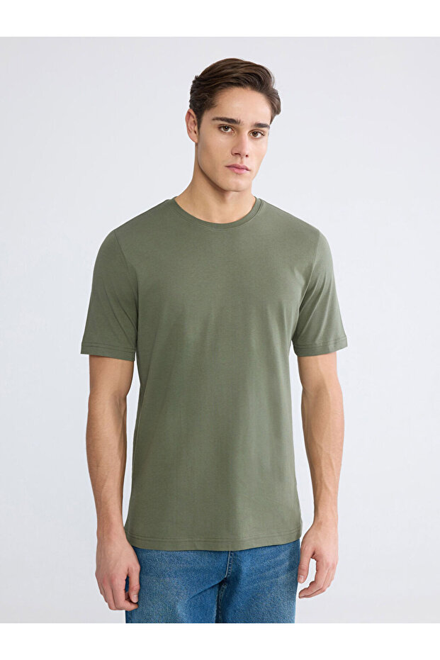 Sparkling Choices from Shining Store Zero Roba Collar Combed Cotton Men's T-Shirt