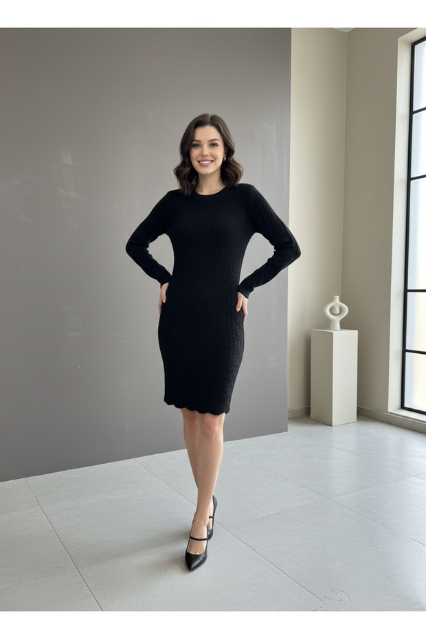 Siyah triko şık tunik ( ürünü) - 2