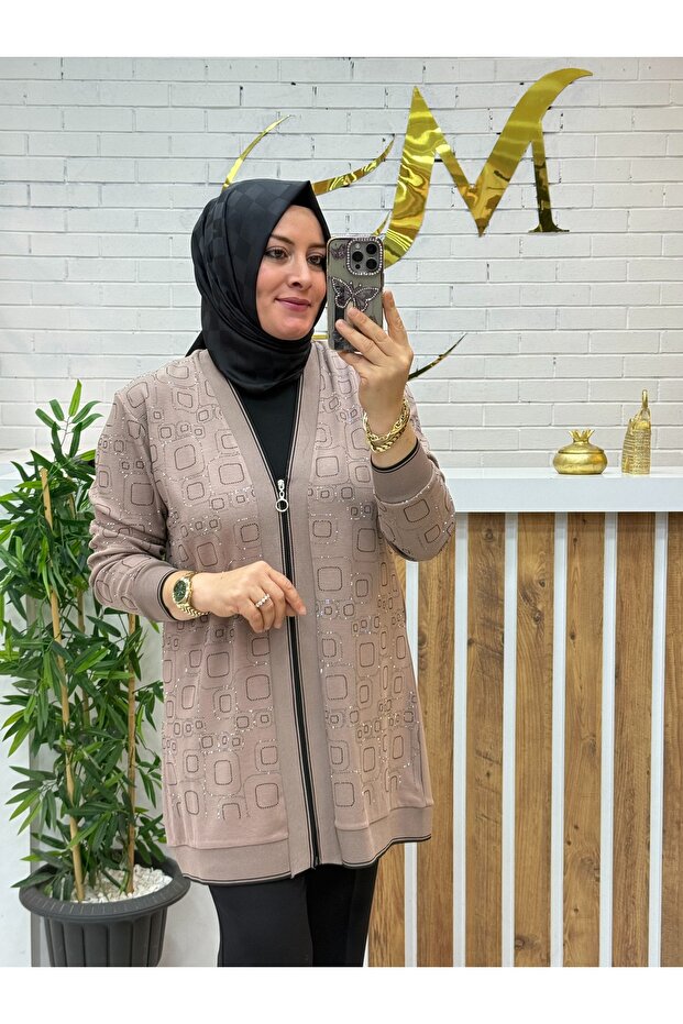 TAŞLI ÇELİK ÖRME CEKET - 2