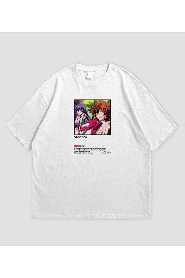 Clannad Anime Printed Oversized Unisex T-Shirt