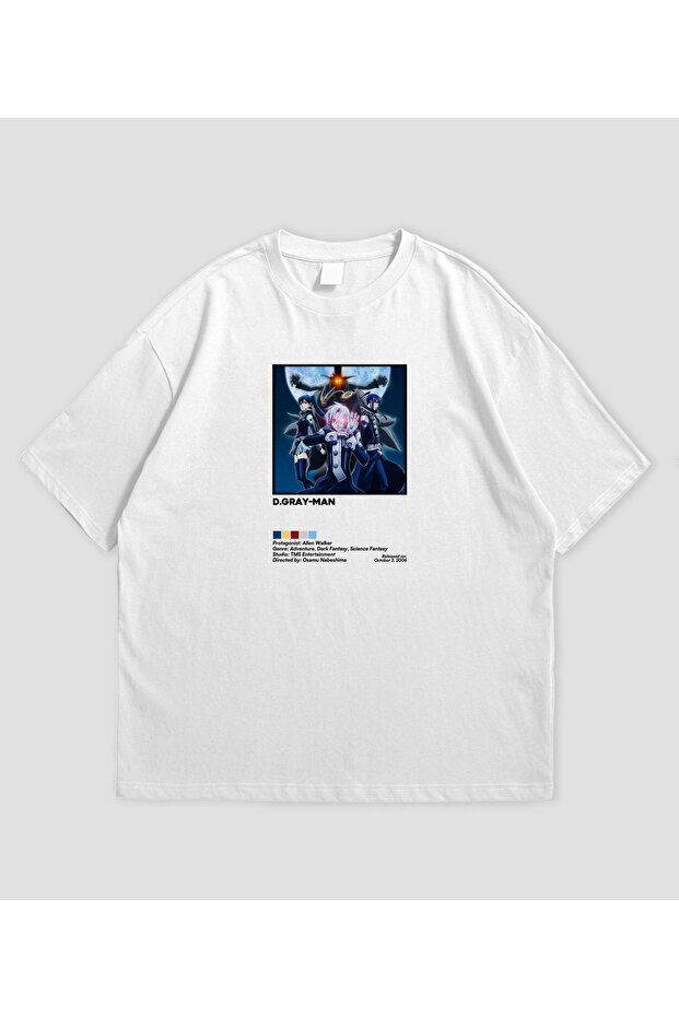 D Gray Man Anime Printed Oversized Unisex T-Shirt