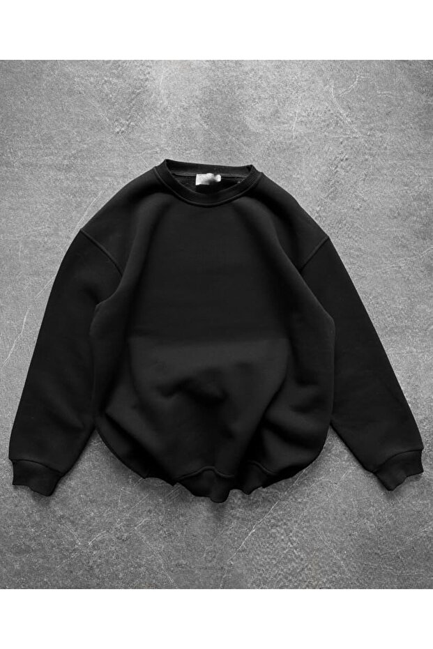 Crew Neck 3 Thread Cotton O Oversized Sweatshirt