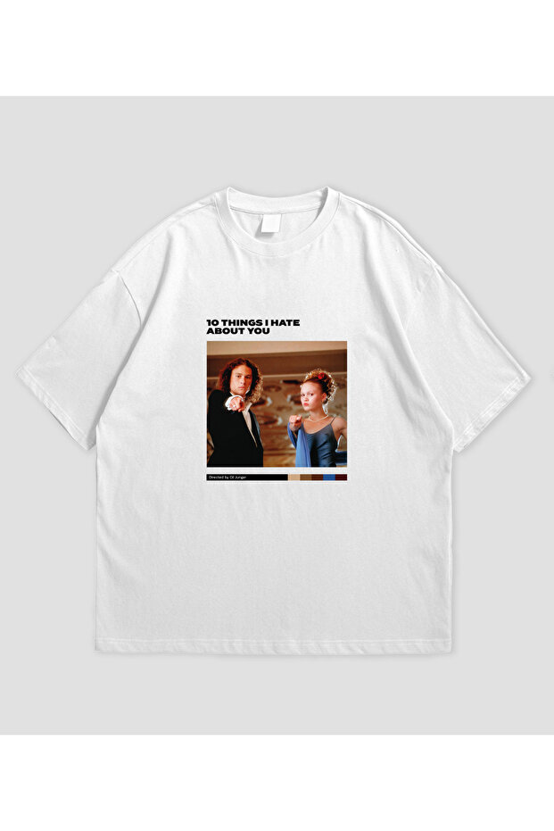10 Things I Hate about You Movie Printed Oversized Unisex T-Shirt